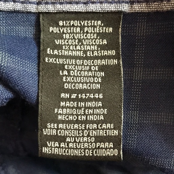 HANG TEN 🏄 A California Classic BLUE Mens PLAID SHORTS SIZE 40 - Picture 8 of 8